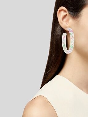 Alison Lou Loveshack Fancy Collaboration Hoop Earrings